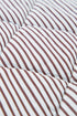 Striped Quilted Snap Front Contrast Trim Collared Vest